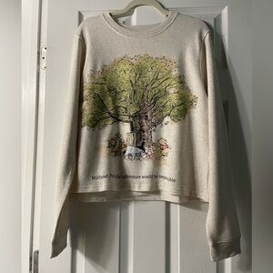Disney Cream Sweater with Tree and Characters
